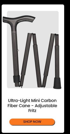 Ultra-Light Mini Carbon Fiber Cane - Adjustable Fritz