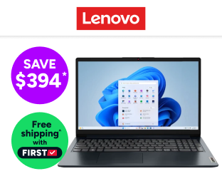 Lenovo IdeaPad 1 15.6" Full HD Ryzen 5 Laptop (8GB, 256GB) Product Image