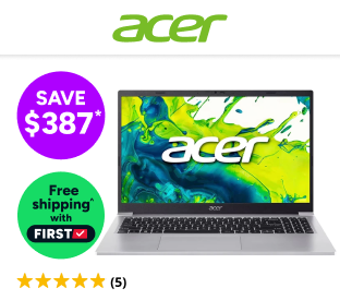 Acer Aspire 15 Lite 15.6" Full HD IPS Core 3 N350 Laptop (8GB, 128GB) Product Image