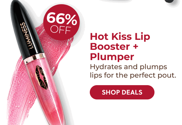 HOT KISS LIP PLUMPER: Plumps and hydrates lips for the perfect pout.