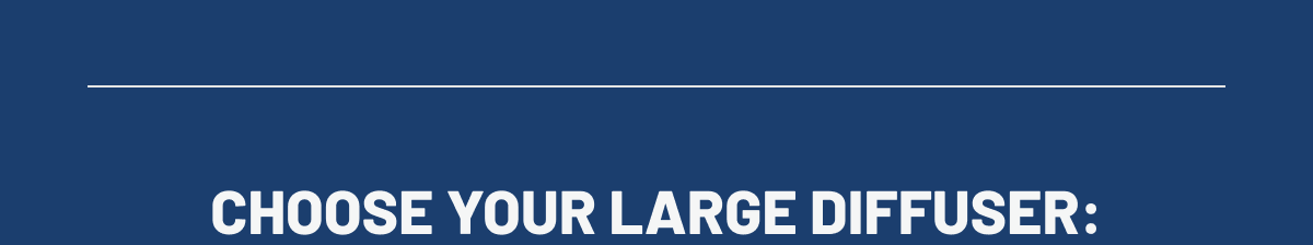 Choose your large diffuser: