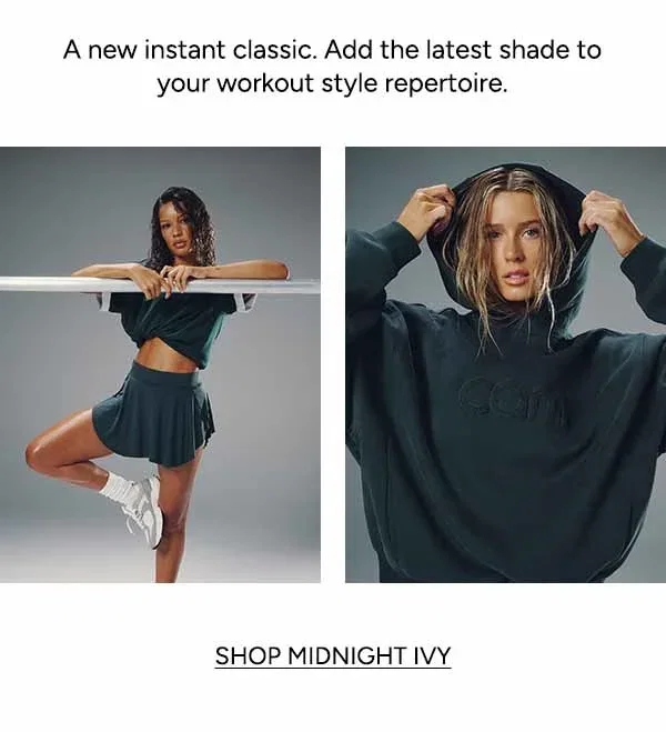 A new instant classic. Add the latest shade to your workout style repertoire.