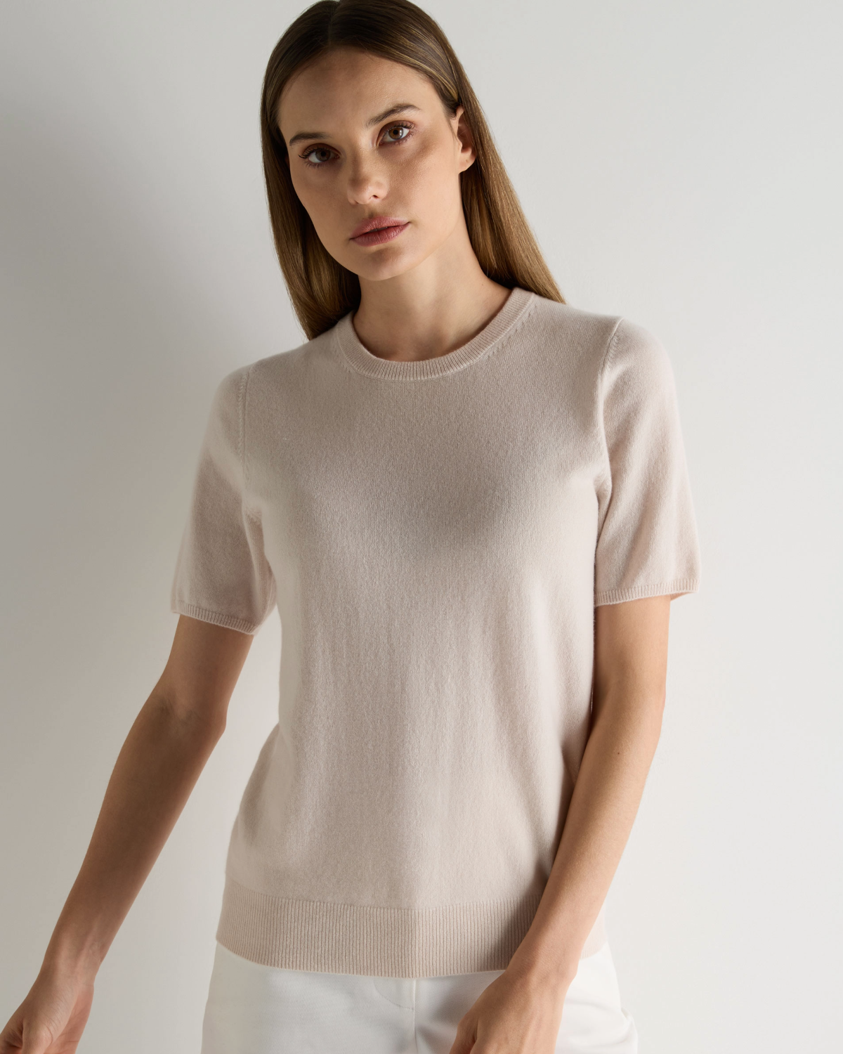 Women's Milly Classic Cashmere T-Shirt