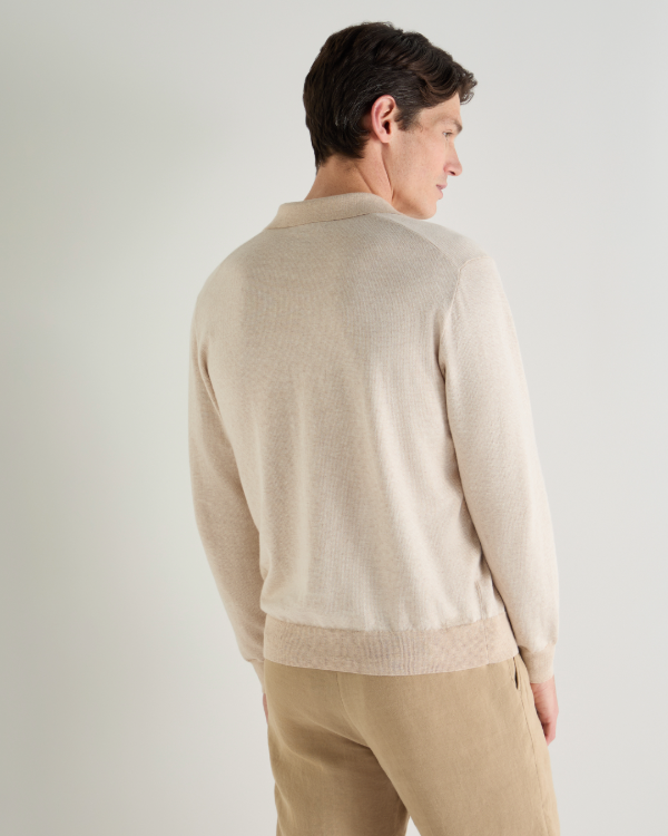 Men's Padstow Cotton Cashmere Polo Shirt