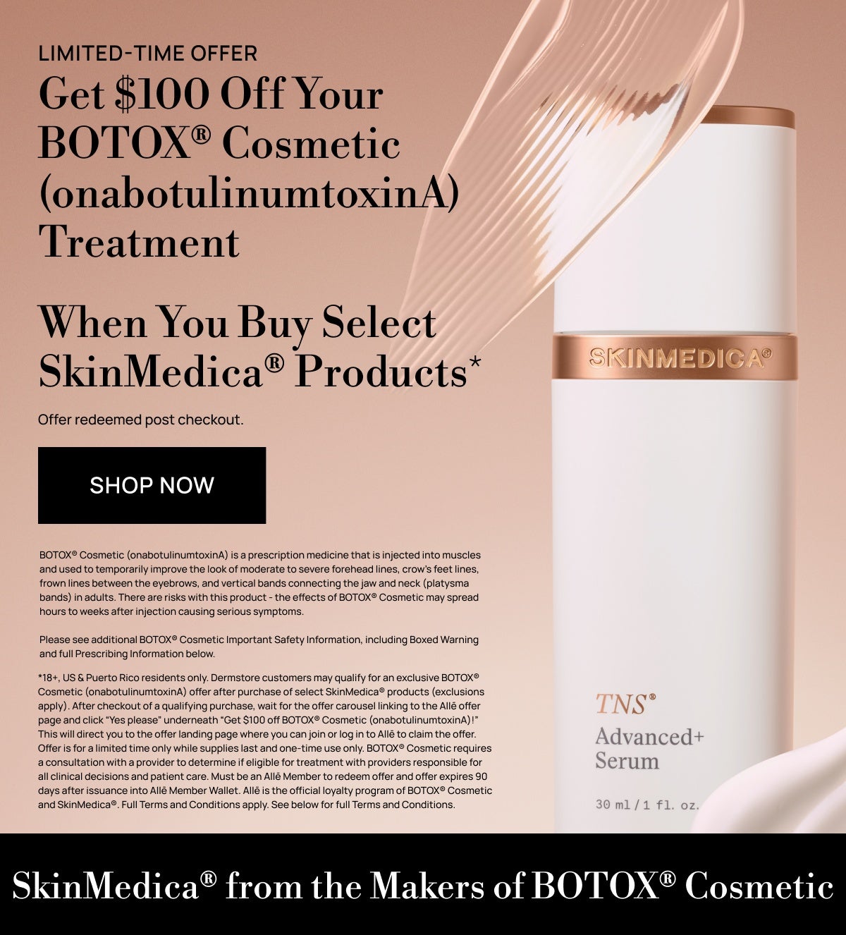 SkinMedica Botox Offer