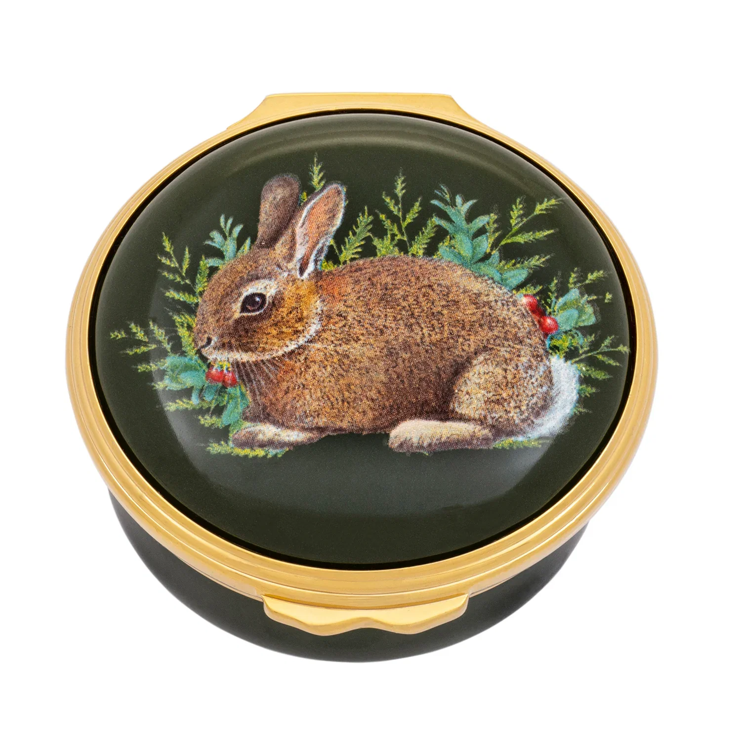 Image of Woodland Wildlife Rabbit Enamel Box
