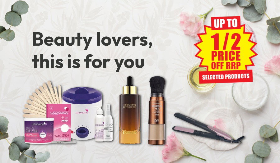 Up to 1/2 price off RRP on beauty top picks at Chemist Warehouse sale ends 5 August 2026