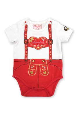 Baby Body - ALPENGLÜCK - rot/weiß