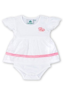 Baby Body - KLEIDCHEN - weiß/rosa