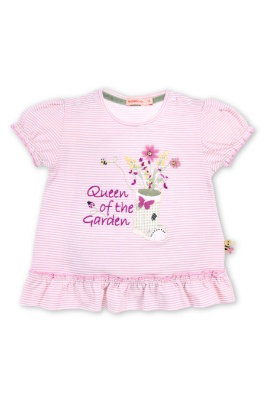 Trachtenshirt Baby/Kleinkind - QUEEN OF GARDEN - flieder/weiß