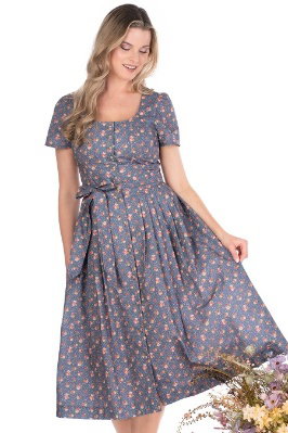 Sommerkleid - DAHLIA - marineblau