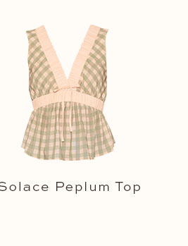 Solace Peplum Top