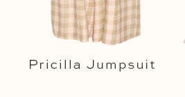 Pricilla Jumpsuit - Green/Pink Gingham