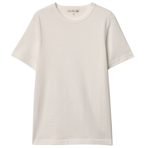 Merz b Schwanen 2M15 Mid-Century Machine Refined Fit T-Shirt - Natural
