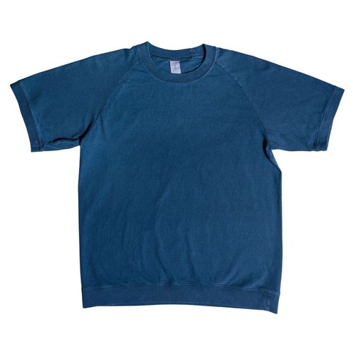 Velva Sheen Raglan Short Sleeve Crew Neck T-Shirt - Navy