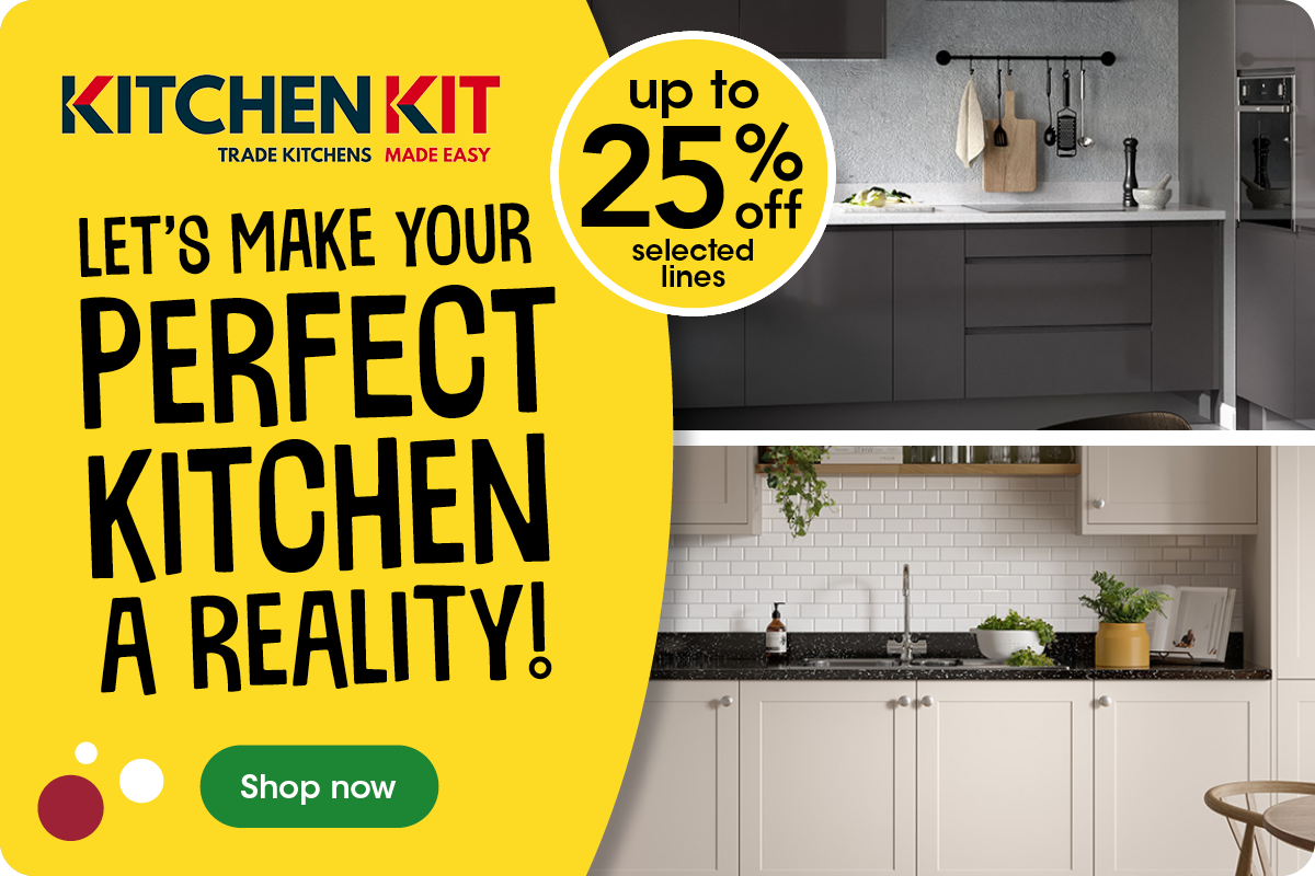 Let's make your perfect kitchen a reality! Up to 25% off selected lines