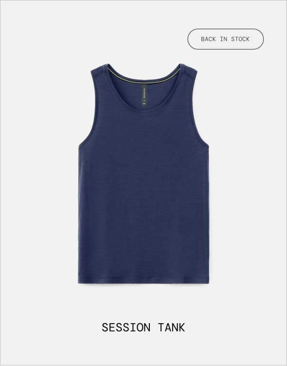 Shop Navy Blue Session Tank
