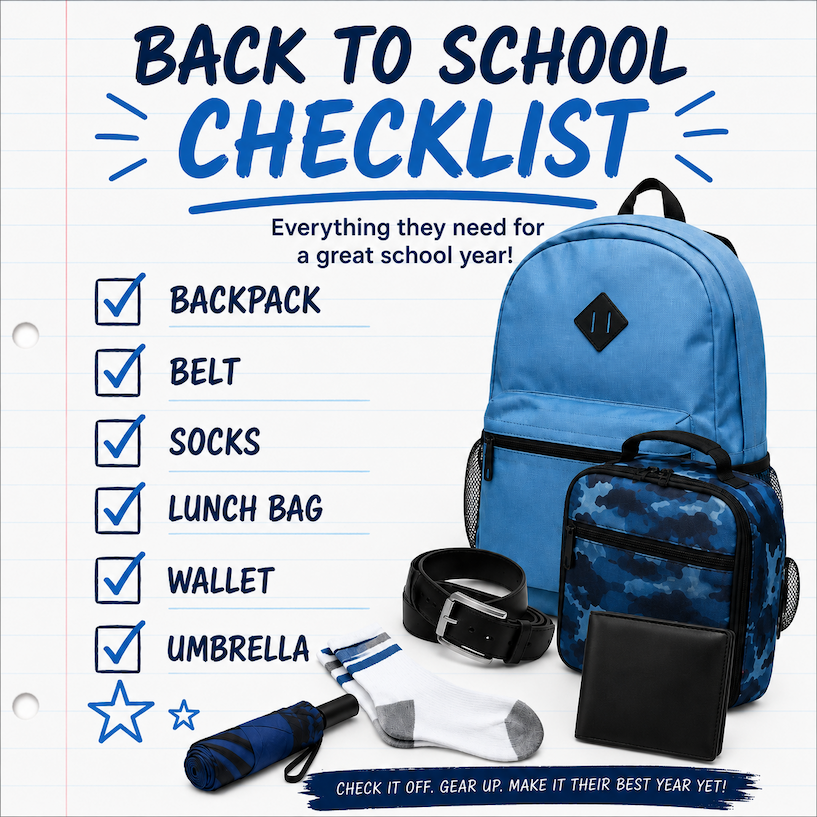 Back to school checklist. everything they need for a great school year!