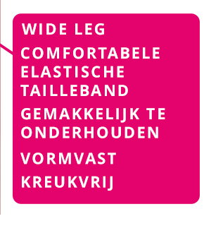 Culotte, bengaline, elastische tailleband