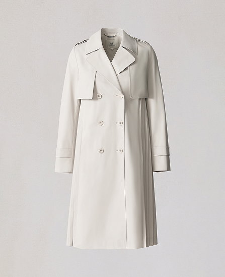 ELANOR Pleated Trench Coat
