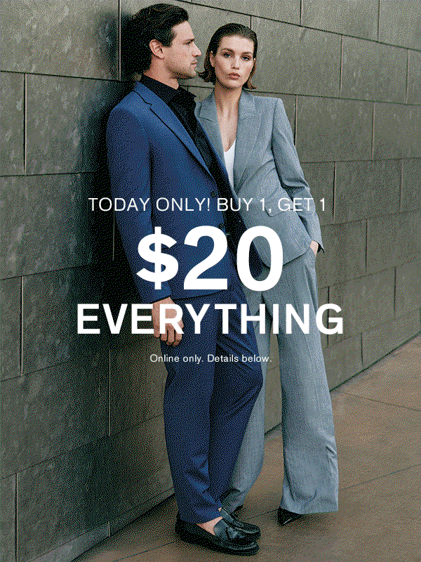 Today Only! Buy 1, Get 1 $20 Everything