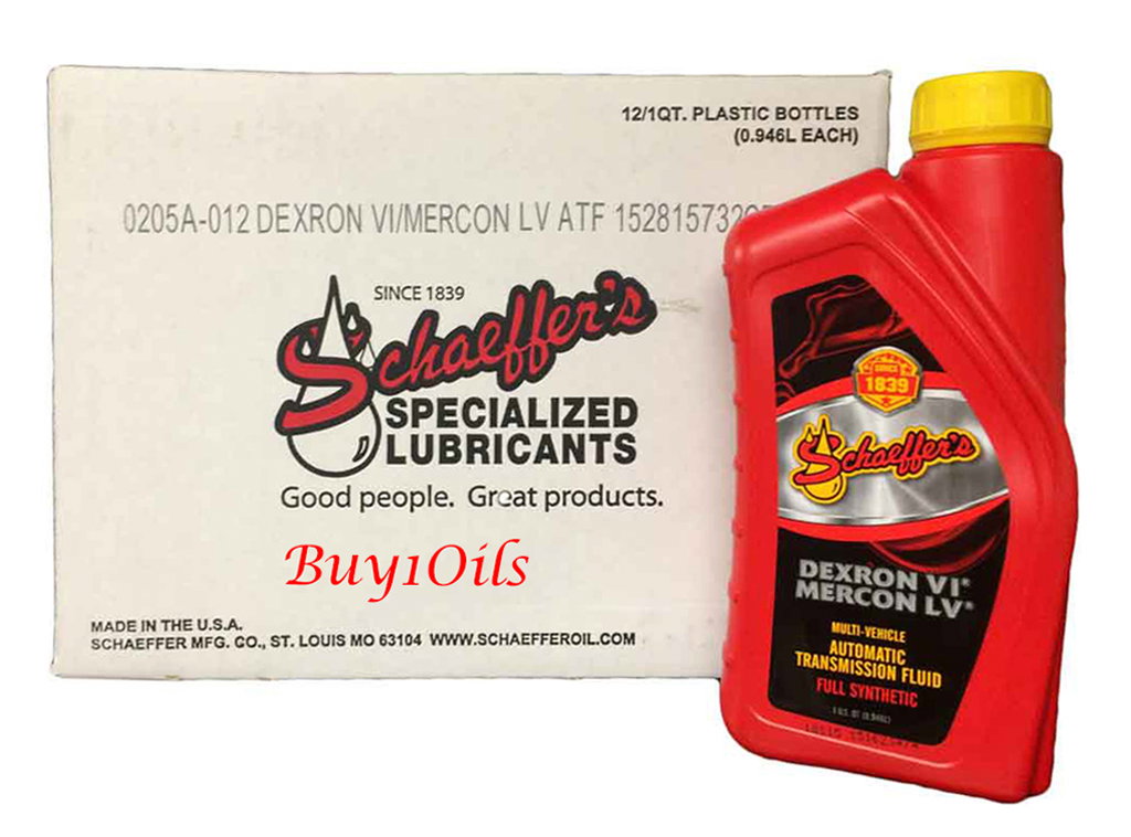 Schaeffer 205A-012 Dexron VI/Mercon LV Synthetic ATF | 12-QTS