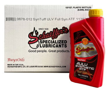 Schaeffer 678-012 SynTuff ULV Synthetic ATF | 12-QTS