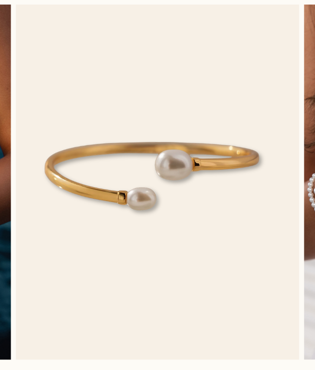  Serenity Pearl Cuff Bracelet