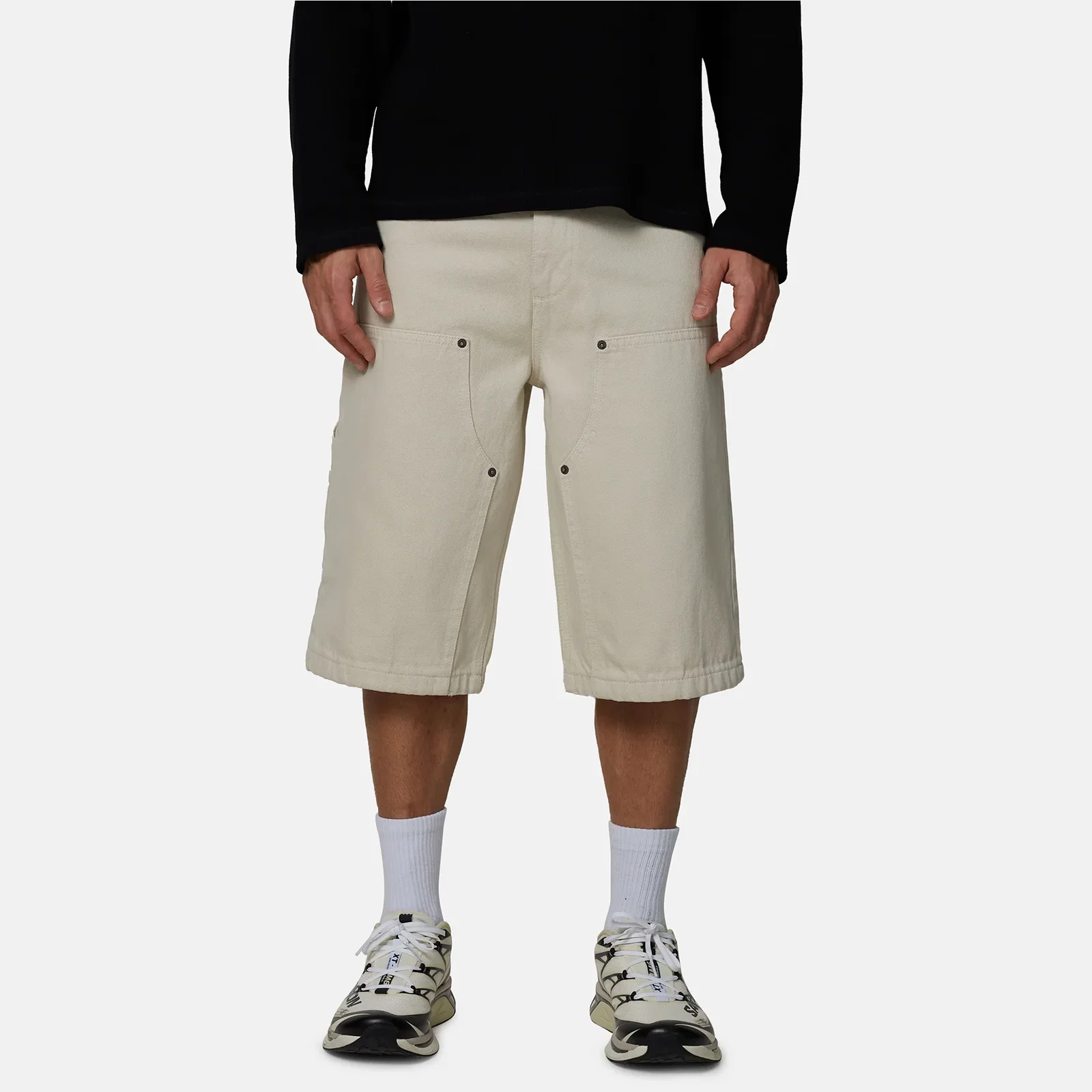 Image of Carpenter Cream Denim Shorts