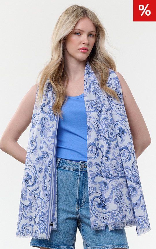 XL-Schal mit Paisley-Design - vielseitig tragbar
