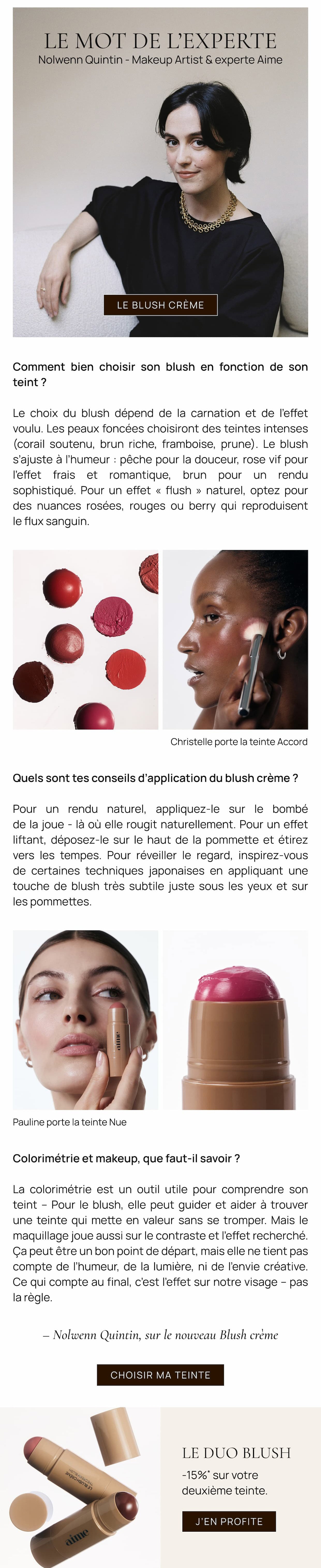 Le blush crème