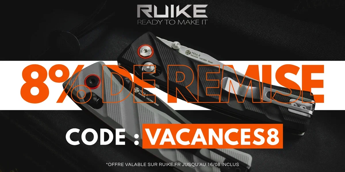 Code promo : VACANCES8 pour 8% sur votre prochaine commande