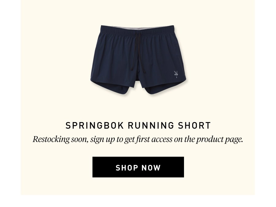 Springbok Running Short