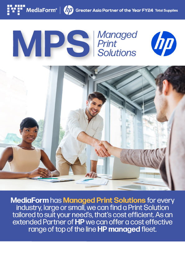 MPS (Managed Print Solutions) with HP - MediaForm has MPS for Every Industry, large or small, we can find a print solution tailored to suit your needs that is cost efficent!