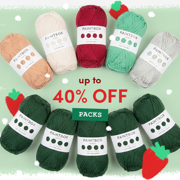 Up to 40% off exclusive yarn packs!