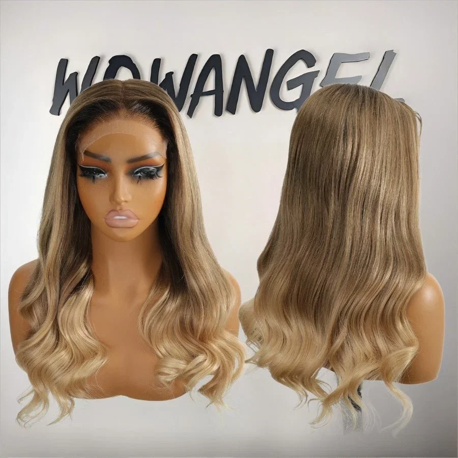 WOWANGEL Blonde Balayage 5X5 HD Lace Closure Wigs Premium Raw Hair