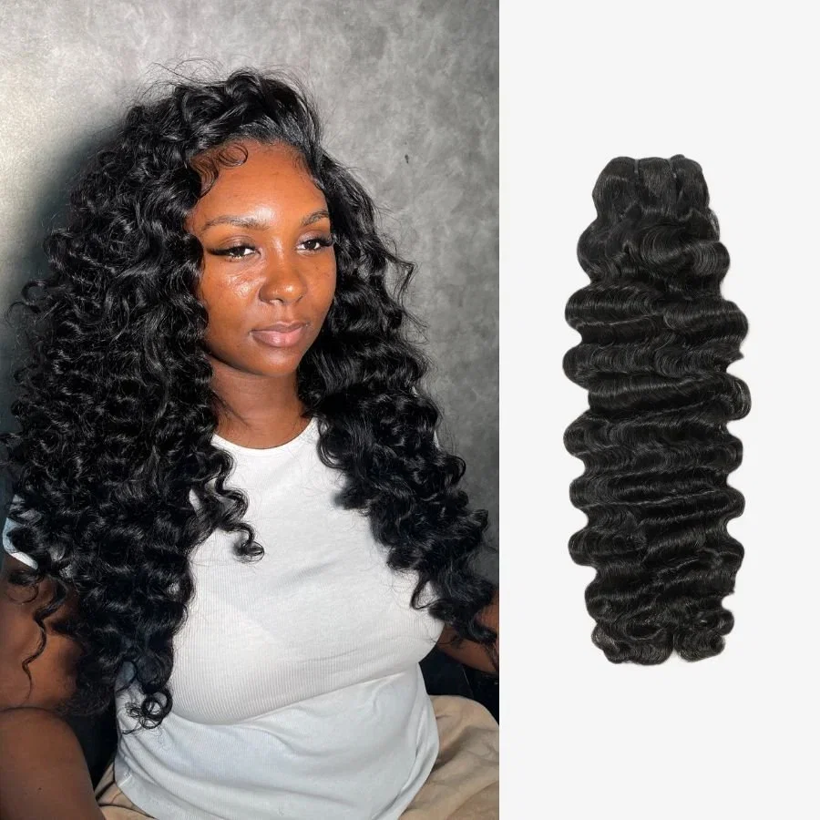 WOWANGEL Burmese Wave Hair Bundles 100% Human Hair Weaves