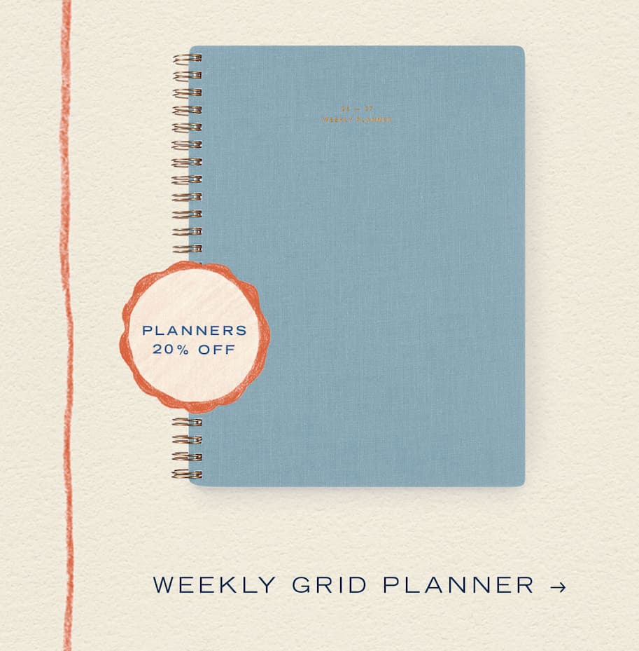 Planners 20% Off