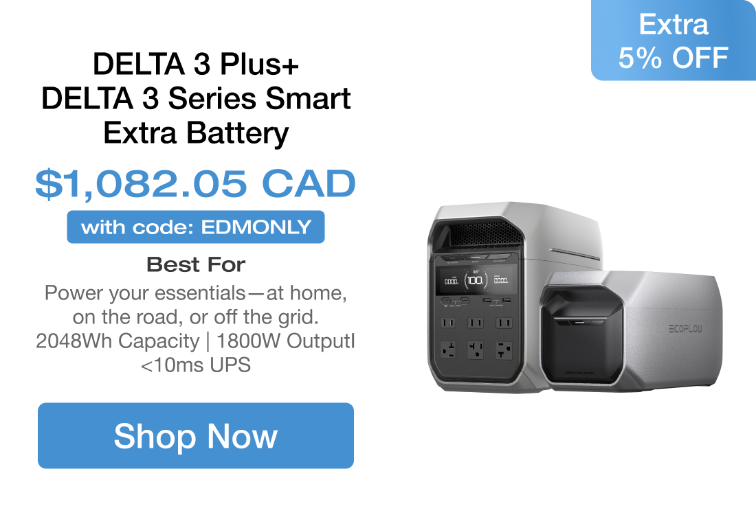 DELTA Pro Ultra $3,799.05 Extra 5% OFF with code: EFOUT5 Best For Energy independence starts with whole-home backup power. 6144Wh Capacity | 7200W Output | Expandable to 90kWh