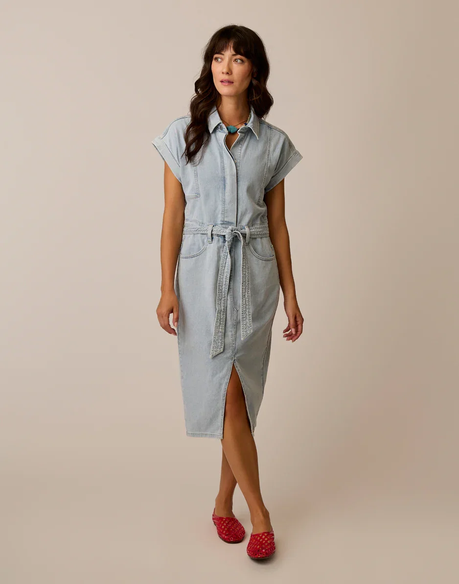 Image of Franny Lightweight Denim Dress: Savannah
