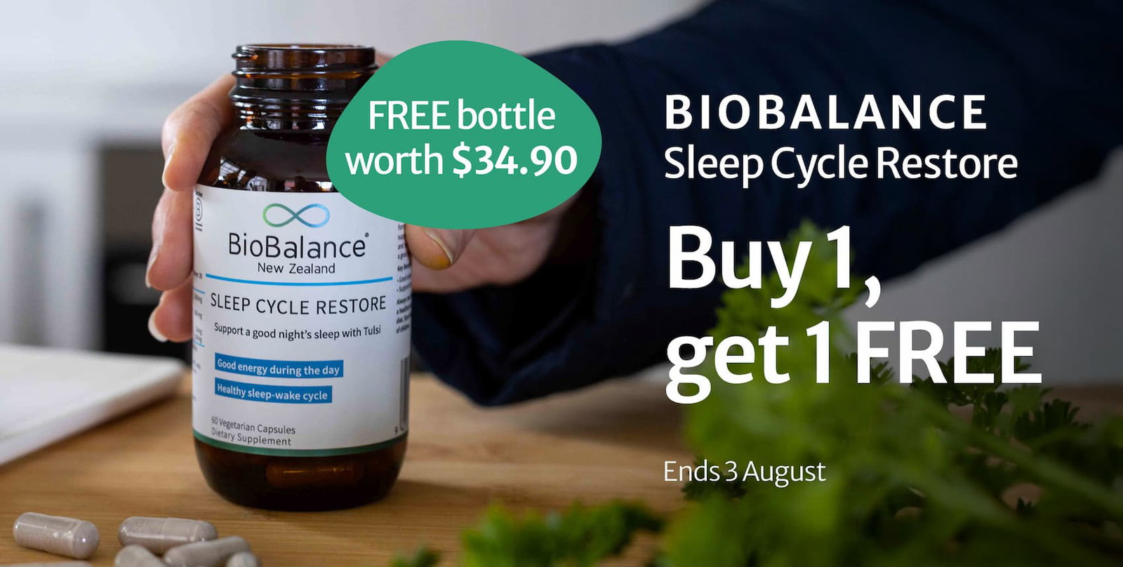 Buy 1, get 1 FREE on BioBalance Sleep Cycle Restore