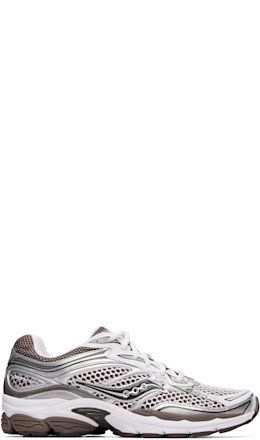 White & Brown ProGrid Omni 9 Sneakers