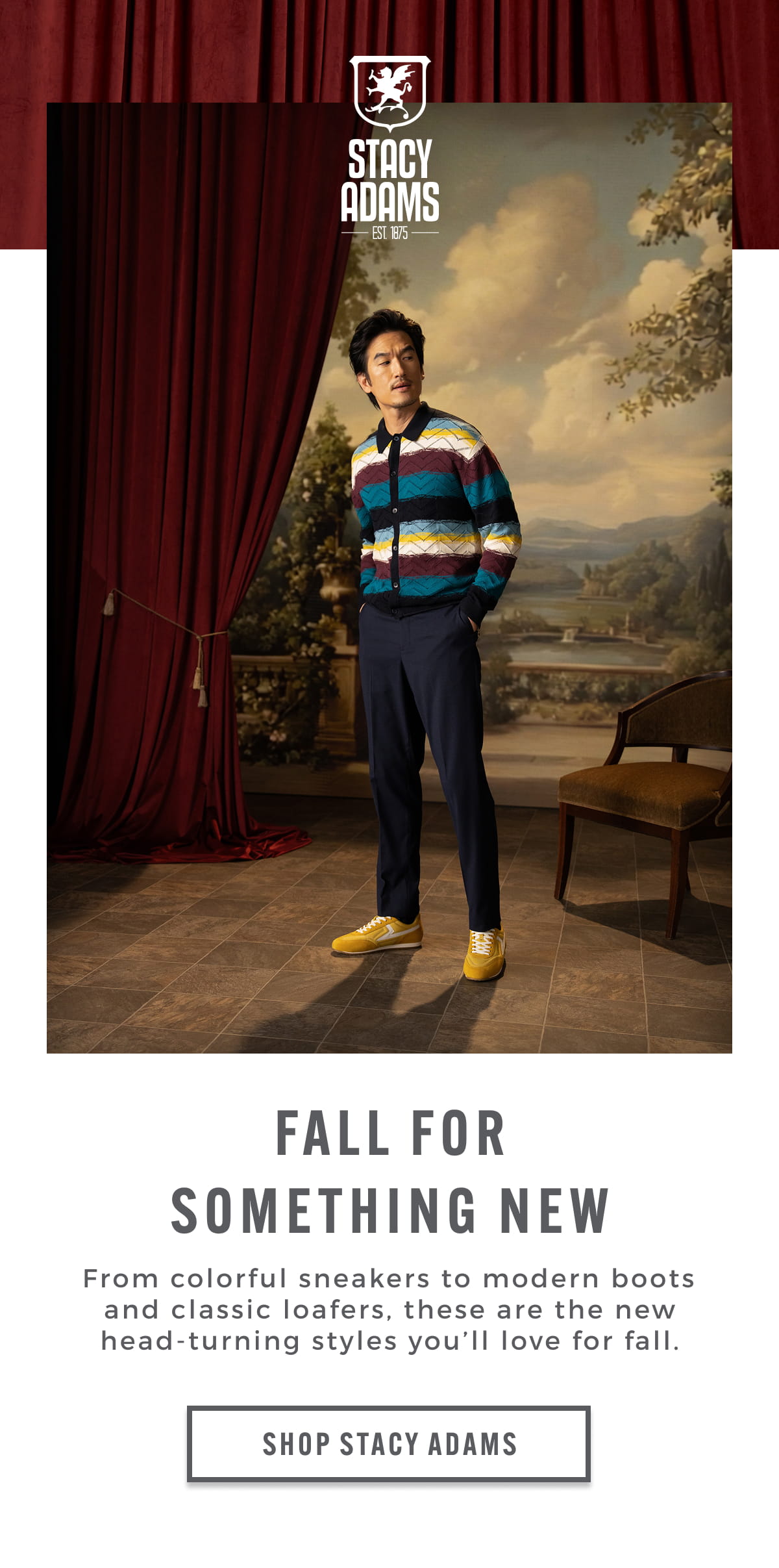 Fall for something new. Shop Stacy Adams.