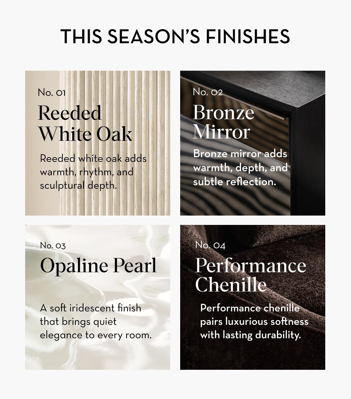This Season's Finishes