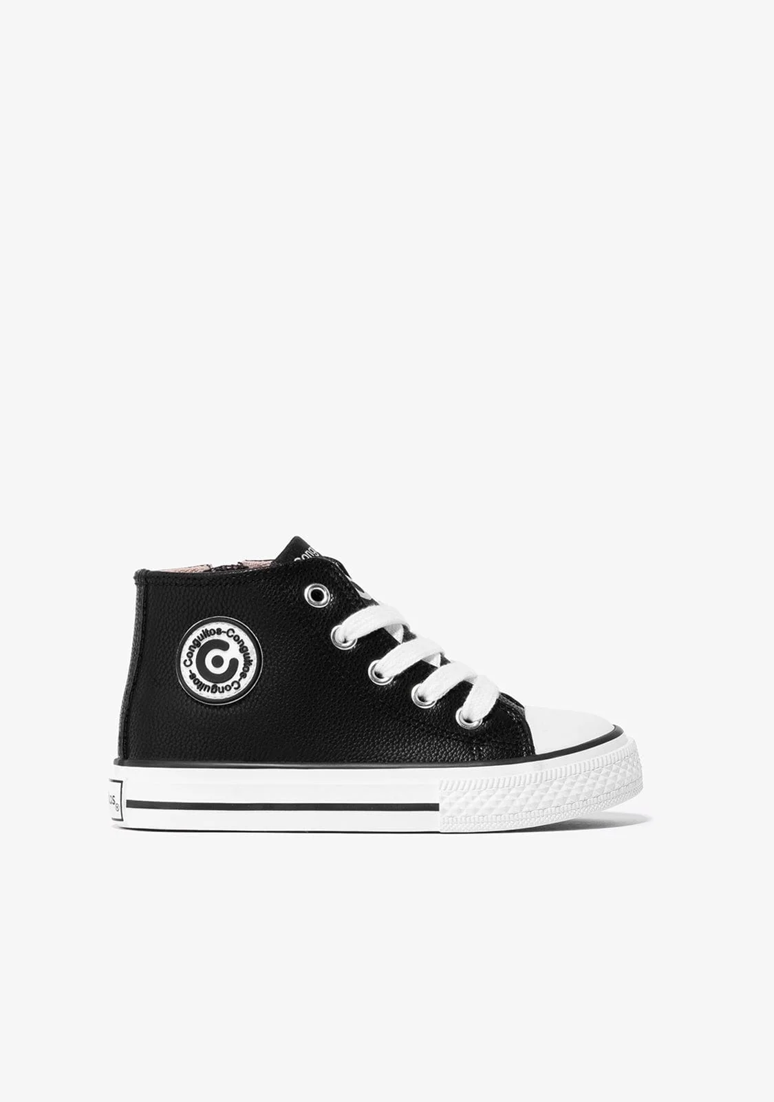 Image of Black Basic High Sneakers