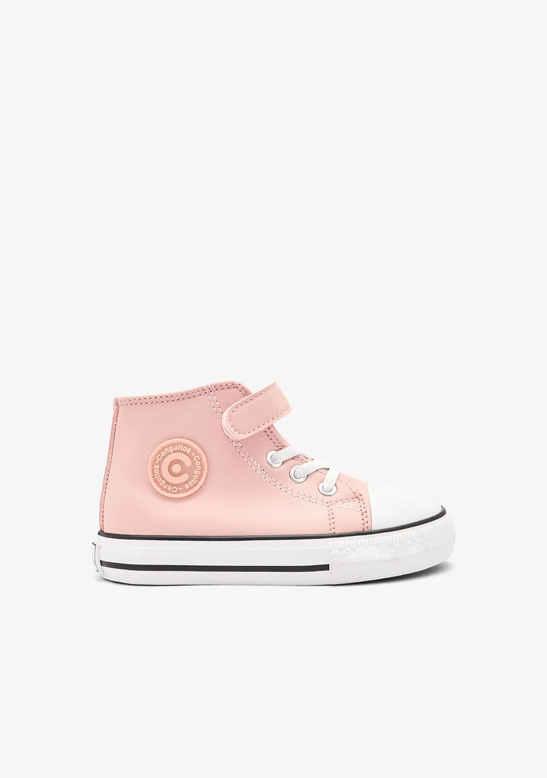 Image of Pink High Strap Sneakers