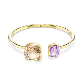 Brazalete Millenia, talla octogonal, multicolor, baño en tono oro