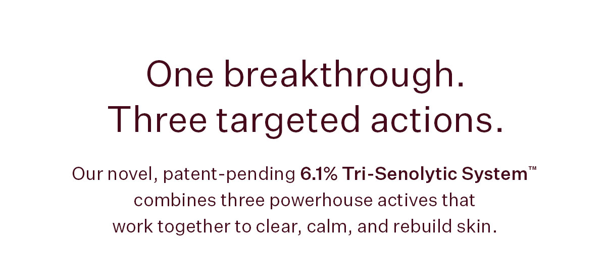One breakthrough. Three targeted actions.