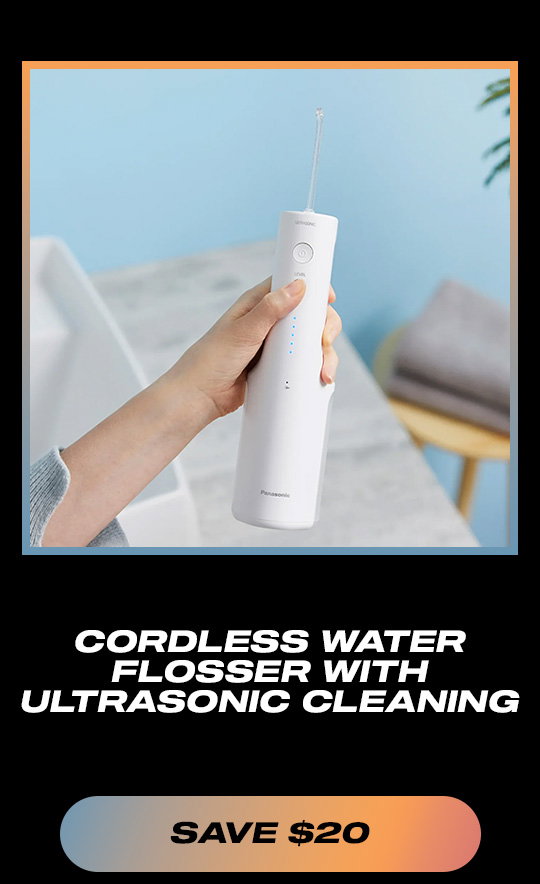 Shop Cordless Water Flosser with Ultrasonic Cleaning and Save $20