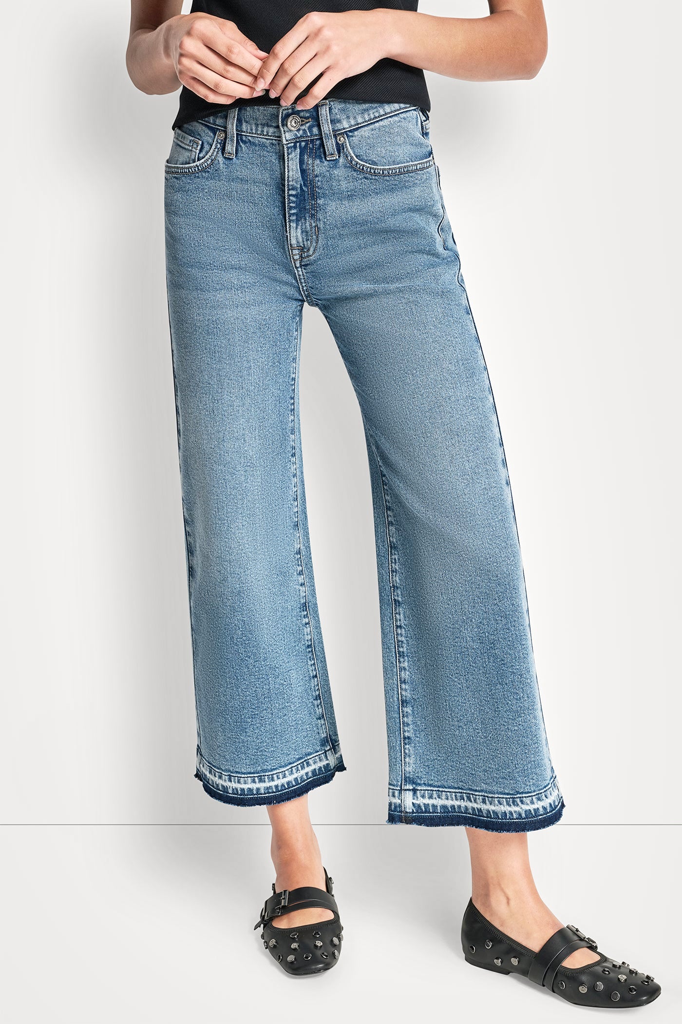 Image of MID-RISE CROPPED WIDE LEG